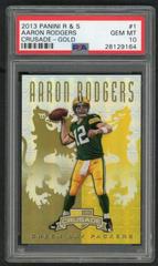 Aaron Rodgers [Gold] #1 Football Cards 2013 Panini Rookies & Stars Crusade Prices