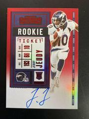 Jerry Jeudy [Autograph Red Zone] Football Cards 2020 Panini Contenders Prices