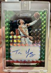 Trae Young [Green] #MO-TY Basketball Cards 2018 Panini Prizm Mosaic Autographs Prices