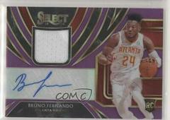 Bruno Fernando [Purple] #BFN Basketball Cards 2019 Panini Select Rookie Jersey Autographs Prices
