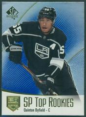 Quinton Byfield [Blue] Hockey Cards 2021 SP Authentic Top Rookies Prices