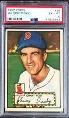 Johnny Pesky #15 Baseball Cards 1952 Topps Prices