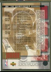Michael [Championship Seasons Jumbo] #JC24 Basketball Cards 1995 Upper Deck Jordan Collection Prices