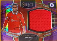 Casemiro [Purple] Soccer Cards 2022 Panini Select Premier League Jumbo Swatches Prices