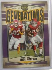 Tony Gonzalez, Travis Kelce [Violet] #G-9 Football Cards 2022 Panini Legacy Generations Prices