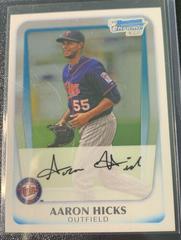 Aaron Hicks #BCP172 Baseball Cards 2011 Bowman Chrome Prospects Prices