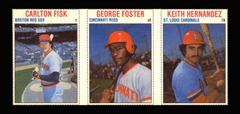 Carlton Fisk, George Foster, Keith Hernandez [Hand Cut Panel] Baseball Cards 1979 Hostess Prices
