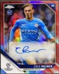 Cole Palmer [Red Refractor] Soccer Cards 2021 Topps Chrome UEFA Champions League Autographs Prices