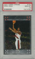 Greg Oden #152 Basketball Cards 2007 Topps Chrome Prices