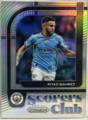 Riyad Mahrez [Silver] Soccer Cards 2022 Panini Prizm Premier League Scorers Club Prices
