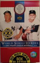 Blaster Box Baseball Cards 2002 Upper Deck World Series Heroes Prices