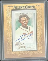 Ronald Acuna Jr. #MA-RA Baseball Cards 2020 Topps Allen & Ginter Mini Autographs Prices