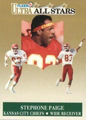 Stephone Paige Football Cards 1991 Ultra All Stars Prices