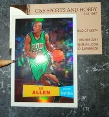 Ray Allen [White Refractor] #9 Basketball Cards 2007 Topps Chrome Prices