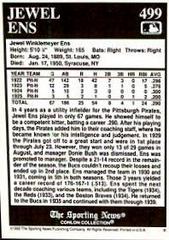 Jewel Ens #499 Baseball Cards 1992 Conlon Collection Prices