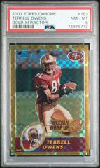 Terrell Owens [Gold Xfractor] #153 Football Cards 2003 Topps Chrome Prices