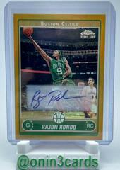 Rajon Rondo [Gold Refractor Autograph] #201 Basketball Cards 2006 Topps Chrome Prices