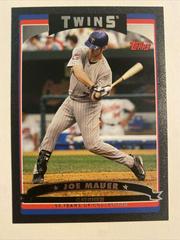 Joe Mauer [Black] #55 Baseball Cards 2006 Topps Prices