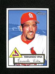 Fernando Vina [Black Back] #3 Baseball Cards 2001 Topps Heritage Prices