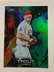 Mike Trout [Green] #100 Baseball Cards 2018 Topps Fire Prices