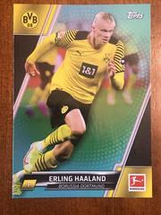 Erling Haaland [Aqua Foil] Soccer Cards 2021 Topps Bundesliga Prices