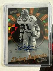 Deion Sanders [Autograph Orange] #LL-14 Football Cards 2023 Panini Prestige Living Legends Prices