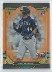 Julio Rodriguez [Amber] #74 Baseball Cards 2022 Topps Triple Threads Prices