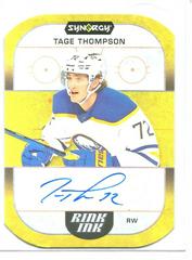 Tage Thompson Hockey Cards 2022 Upper Deck Synergy Rink Ink Autographs Prices