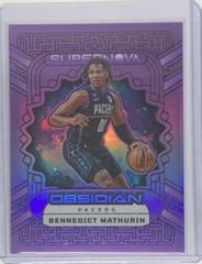 Bennedict Mathurin [Purple Flood] #2 Basketball Cards 2022 Panini Obsidian Supernova Prices