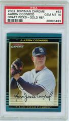 Aaron Coonrod [Gold Refractor] #82 Baseball Cards 2002 Bowman Chrome Draft Picks Prices