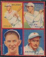 Allen, Brickell, Jonnard, Wilson #3C Baseball Cards 1935 Goudey 4 in 1 Prices