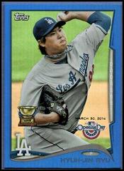 Hyun Jin Ryu [Blue] Baseball Cards 2014 Topps Opening Day Prices