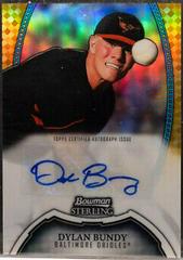Dylan Bundy [Gold Refractor] #DBU Baseball Cards 2011 Bowman Sterling Prospects Autographs Prices
