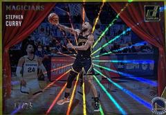 Stephen Curry [Yellow Laser] #9 Basketball Cards 2021 Panini Donruss Magicians Prices
