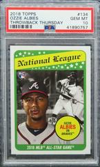 Ozzie Albies #134 Baseball Cards 2018 Topps Throwback Thursday Prices