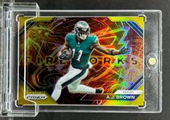 A. J. Brown [Gold] #F-23 Football Cards 2023 Panini Prizm Fireworks Prices