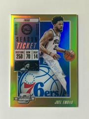 Joel Embiid Gold #57 Basketball Cards 2018 Panini Contenders Optic Prices