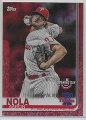 Aaron Nola [Red Foil] #198 Baseball Cards 2019 Topps Opening Day Prices