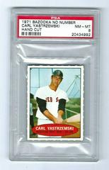 Carl Yastrzemski [Hand Cut] Baseball Cards 1971 Bazooka No Number Prices