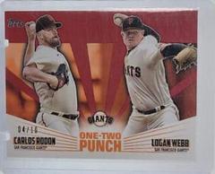 Carlos Rodon, Logan Webb [Red] #12P-11 Baseball Cards 2023 Topps One Two Punch Prices