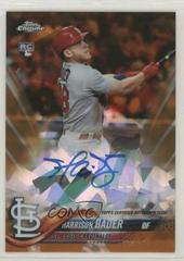 Harrison Bader [Orange] #AC-HB Baseball Cards 2018 Topps Chrome Sapphire Rookie Autographs Prices