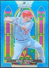 Mike Trout [Carolina Blue] #SG-1 Baseball Cards 2021 Panini Prizm Stained Glass Prices