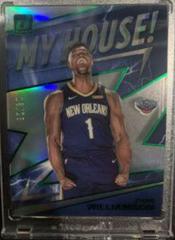 Zion Williamson [Green] #7 Basketball Cards 2019 Panini Clearly Donruss My House Prices
