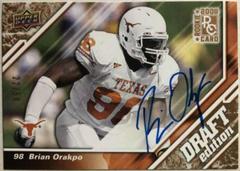 Brian Orakpo [Autograph Copper] #103 Football Cards 2009 Upper Deck Draft Edition Prices