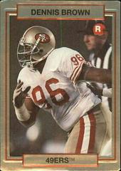 Dennis Brown #21 Football Cards 1990 Action Packed Rookie Update Prices
