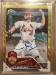 Alec Burleson [Gold] #RA-AB Baseball Cards 2023 Topps Chrome Rookie Autographs Prices