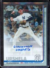 Gio Urshela [Orange Refractor] Baseball Cards 2019 Topps Chrome Autographs Prices