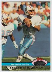 Warren Moon Football Cards 1991 Stadium Club Members Only Prices