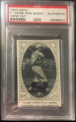 Frank Home Run Baker [Hand Cut] Baseball Cards 1922 W573 Prices