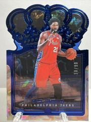Joel Embiid [Crystal Blue] #16 Basketball Cards 2021 Panini Crown Royale Prices